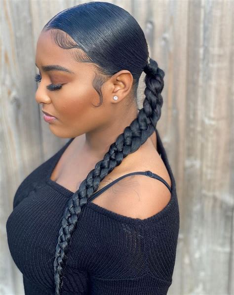 black ponytail hairstyles with braids|blonde ponytail for black women.